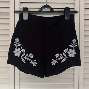 Black High-Waisted Shorts